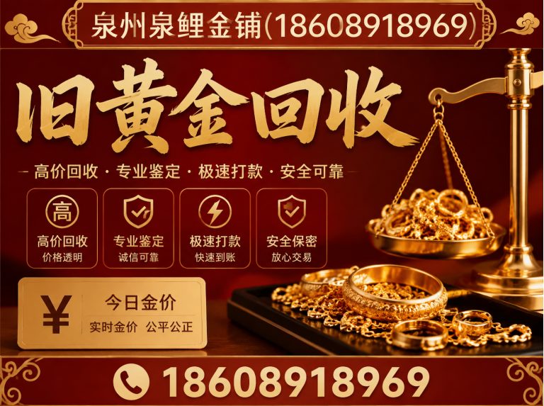 南安市旧黄金回收展示图